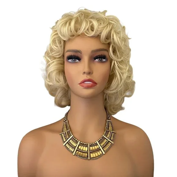 Lucky Brand Gold Statement Necklace Yellow Stone Cleopatra Goddess - Picture 2 of 9